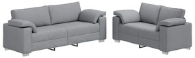 vidaXL Σετ Καναπέ 2 pcs Ανοιχτό γκρι 219 x 77 x 82 εκ ύφασμα