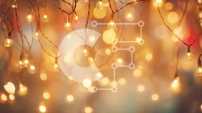 Intra Συλλεκτικό Ξύλινο Παζλ Plywood  4mm - Φώτα χορδών για εορταστική διακόσμηση και ατμόσφαιρα Σε Ξύλινο Κουτί - Διαστάσεις Puzzle: 10x10 cm – 25 κομμάτια