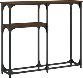 vidaXL Τραπέζι Κονσόλα Καφέ Δρυς 90x22,5x75 εκ. Επεξεργασμένο Ξύλο