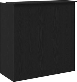 vidaXL Γραφείο Υποδοχής Μαύρη Δρυς 100x50x103,5 εκ. από Τεχνητό Ξύλο