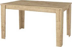 Τραπέζι Darlen Megapap χρώμα sapphire oak 125x72x74εκ.