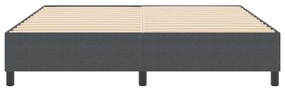 vidaXL Κρεβάτι με ελατήρια Σκούρο γκρι 180 x 200 cm Βελούδο