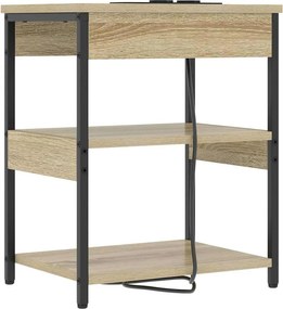 vidaXL Κομοδίνο Δρύς Sonoma 41 x 31 x 51 εκ. Επεξεργασμένο ξύλο