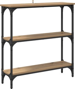 vidaXL Τραπέζι κονσόλας Artisan Oak 75 x 22,5 x 75 εκ