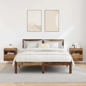 vidaXL Βάσεις τηλεόρασης 2 pcs Παλιό Ξύλο Επεξεργασμένο Ξύλο