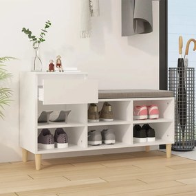 vidaXL Παπουτσοθήκη Λευκή 102x36x60 εκ. από Επεξεργασμένο Ξύλο