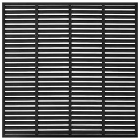 Πάνελ Περίφραξης με Περσίδες Σκούρο Γκρι 180 x 180 εκ. από WPC - Γκρι