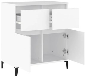 vidaXL Συρταριέρα Λευκή 60 x 35 x 70 εκ. από Επεξεργασμένο Ξύλο