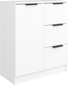 vidaXL Ντουλάπια 2 τεμ. άσπρο 60x30x70 εκ. Επεξεργασμένο Ξύλο