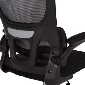 Καρέκλα Γραφείου BASTON C18236.01 με Μαύρο MESH &amp; PP Σκελετός 64x60x117-127Υεκ. 64x60x127 εκ.