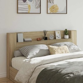 vidaXL Κεφαλάρι Δρύς Sonoma 200 x 16,5 x 103,5 cm Επεξεργασμένο ξύλο