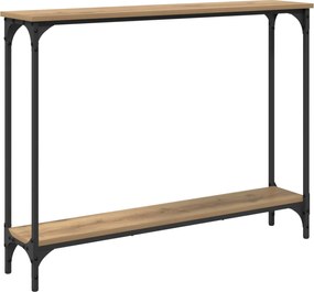 vidaXL Τραπέζι κονσόλας με ράφι Artisan Oak 100 x 22,5 x 75 εκ