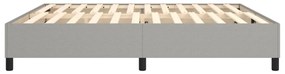 vidaXL Σκελετός Κρεβατιού με Ελατήρια Αν. Γκρι 200x200 εκ.Υφασμάτινο