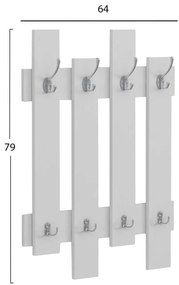 ΚΡΕΜΑΣΤΡΑ ΕΙΣΟΔΟΥ WESSON HM8940.11 ΜΕΛΑΜΙΝΗ ΣΕ ΛΕΥΚΟ 64x4x79Υεκ.