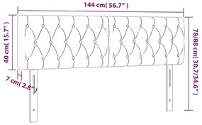 ΚΕΦΑΛΑΡΙ ΚΡΕΒΑΤΙΟΥ LED ΣΚΟΥΡΟ ΠΡΑΣΙΝΟ 144X7X78/88 ΕΚ. ΒΕΛΟΥΔΙΝΟ 3121999