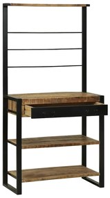 vidaXL Ράφι κουζίνας Καφέ 80 x 40 x 160 cm Μασίφ ξύλο μάνγκο