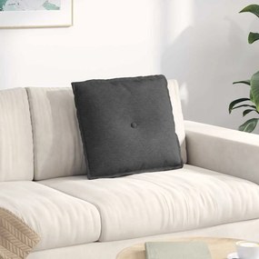 vidaXL Μαξιλάρι Πλάτης Σκούρο Γκρι 50 x 45 x 19 cm