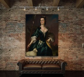 Αναγεννησιακός πίνακας σε καμβά με γυναίκα KNV788 30cm x 40cm