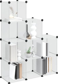 vidaXL Κύβοι Αποθήκευσης &amp; Οργάνωσης 9 τεμ. Διάφανοι Πολυπροπυλένιο