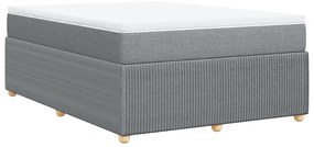 vidaXL Κρεβάτι Boxspring με Στρώμα Αν. Πράσινο 160x200εκ Υφασμάτινο