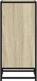 vidaXL Συρταριέρα Sonoma Δρυς 35,5x35x76 εκ. Επεξ. Ξύλο + Μέταλλο