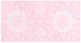 vidaXL Χαλί εξωτερικού χώρου ARAKIL ροζ 80x150 cm PP