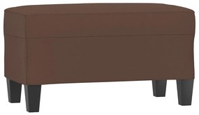vidaXL Πάγκος Καφέ 70x35x41 εκ. από Συνθετικό Δέρμα