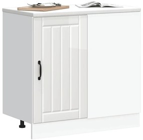 vidaXL Ντουλάπι βάσης νεροχύτη "Lucca" High Gloss White
