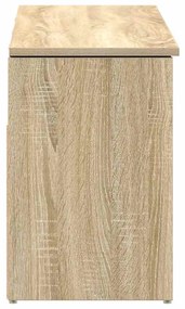 vidaXL Πάγκος παπουτσιών  Sonoma Oak 102x30,5x45 cm Κατασκευασμένο ξύλο