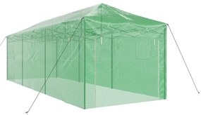 vidaXL Θερμοκήπιο με στέγη Πράσινο 290 x 870 x 315 εκ Ατσάλι