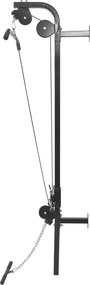 vidaXL Power tower Επιτοίχιο Πολυμηχάνημα Γυμν. με Δίσκους Βαρών 40 κ.
