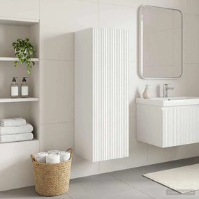 vidaXL Τοίχου Ντουλάπα Μπάνιου Λευκό 33 x 34,5 x 60 εκ