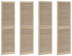 vidaXL Πόρτες Ντουλάπας Other με πόρτα 4 pcs Καφέ 201 x 59.5 x 2.1 εκ