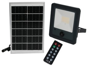 Adeleq Ηλιακός Προβολέας LED Mε Ανιχνευτή Κίνησης 300W 3000lm 4000K Γραφίτης 5-00300