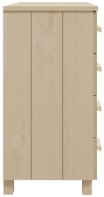 vidaXL Συρταριέρα HAMAR Καφέ Μελί 79 x 40 x 80 εκ. Μασίφ Ξύλο Πεύκου