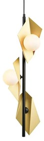 Φωτιστικό Οροφής HL42593P26BG 3ΧG9 26Χ26ΧΗ150 Gold-Black Aca Decor Metal, Glass