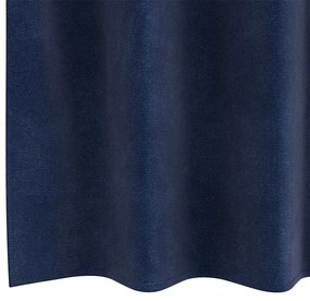 vidaXL Κουρτίνες με κουρτίνες 2 pcs Σκούρο Μπλε 140 x 225 cm Βελούδο