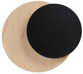 Απλίκα Φωτιστικό Τοίχου 1xG9 Ατσάλι-Ξύλο CIRCLE Made in Poland Emibig-971/2-Μαύρο 971/2