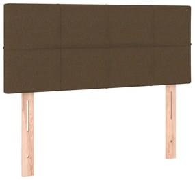 ΚΡΕΒΑΤΙ BOXSPRING ΜΕ ΣΤΡΩΜΑ ΣΚΟΥΡΟ ΚΑΦΕ 90X200 ΕΚ. ΥΦΑΣΜΑΤΙΝΟ 3130244