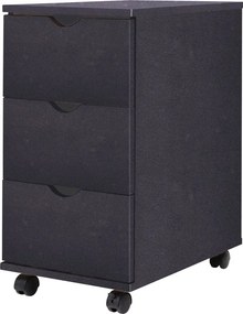 vidaXL Συρταριέρα Μαύρη 33 x 45 x 60 εκ.