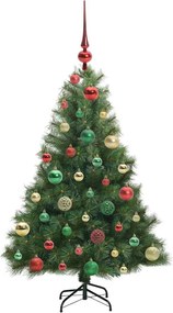 vidaXL Τεχνητό Χριστουγεννιάτικο Δέντρο Πράσινο 120 cm ΠΕ και PVC