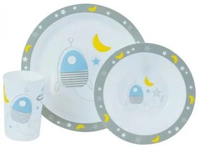 Παιδικό Σερβίτσιο Φαγητού Space Γκρι 005668 Ango Dalber 005668 Γκρι