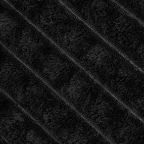 vidaXL Ριχτάρια 6 pcs Μαύρο 200 x 150 cm Μαλλί