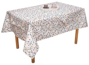 Τραπεζομάντηλο Αλέκιαστο Ράνια Blue Viopros 140Χ140 Cotton-Polyester
