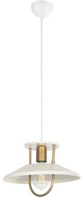 Φωτιστικό Οροφής Billa 203-0041 30,5x30,5x20cm 1xE27 White-Gold GloboStar