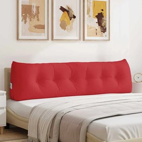 vidaXL Μαξιλάρι Πλάτης Κόκκινο 180 x 24 x 50 εκ ύφασμα