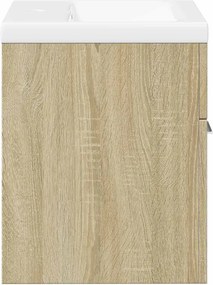 vidaXL Σετ Επίπλων Μπάνιου 2 Τεμαχίων Sonoma Δρυς Επεξεργασμένο Ξύλο