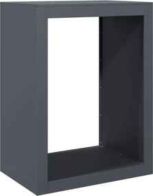 vidaXL Ράφι Καυσόξυλων Ανθρακί 60x40x80 εκ. Ατσάλινο