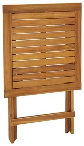 vidaXL Σετ Επίπλων Bistro Πτυσσόμενο 3 τεμ. Ξύλο Ακακίας με Μαξιλάρια