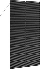vidaXL Βενετσιάνικες Ρόδες Μαύρο 220 x 110 cm Αλουμίνιο